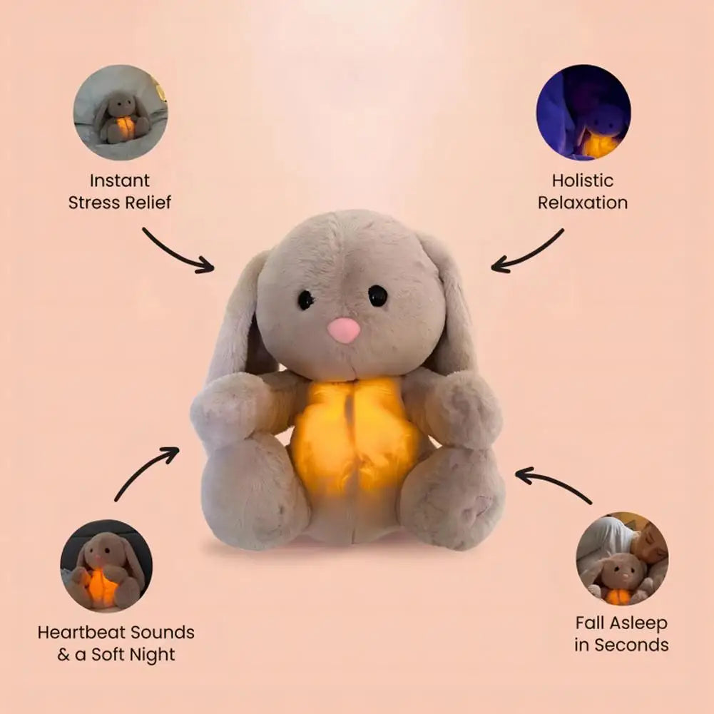 Breathing Bunny Plush Toy – Soft Rabbit Sleep Companion