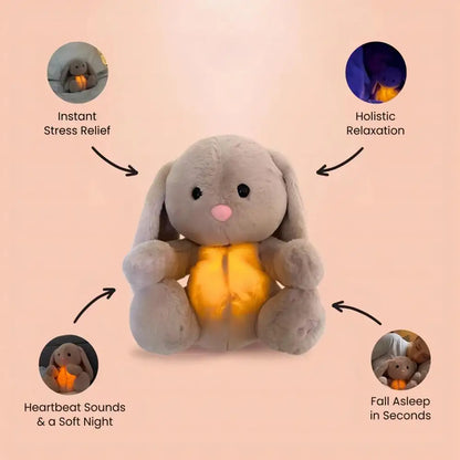Breathing Bunny Plush Toy – Soft Rabbit Sleep Companion