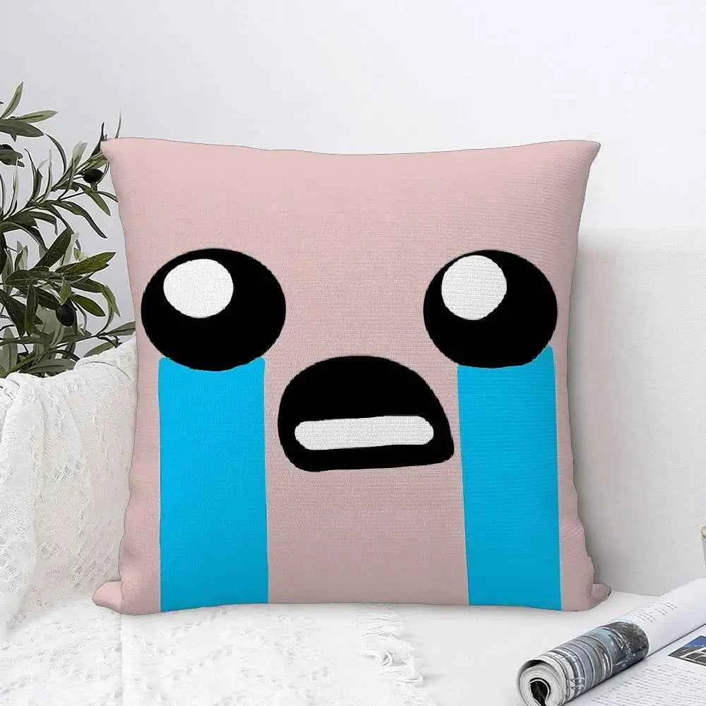 The Binding of Isaac Pillow Case - Double-sided Print Plush Square Throw Cushion Decor