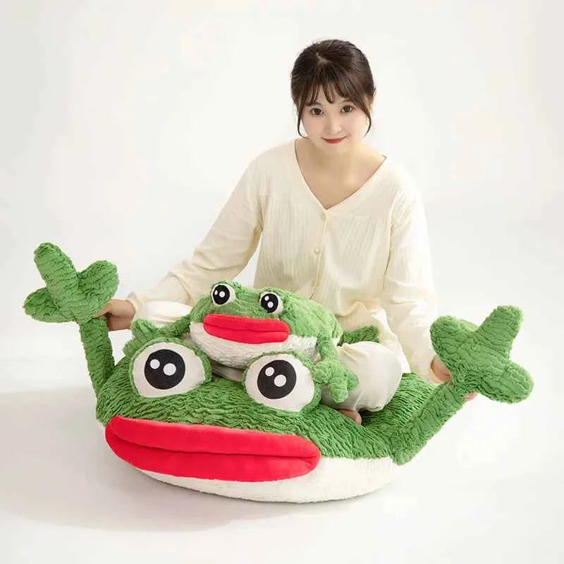 Frog Home Throw Pillow Cushion Sausage Mouth Soft