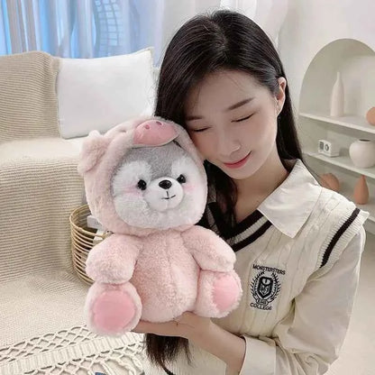 20cm Kawaii Dog Plush Toy Anime Husky Cosplay Pig Doll Stuffed Soft Creative Animal Dog Pillow Toys for Kids