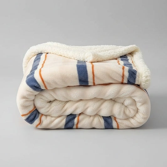 Double Sided Faux Rabbit Fur Blanket – Thick Soft Lightweight Throw Triangle