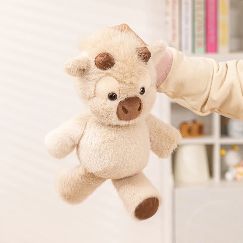 Highland Cattle Plush Toy – 17.7" (45cm) Soft Cow Plush Doll