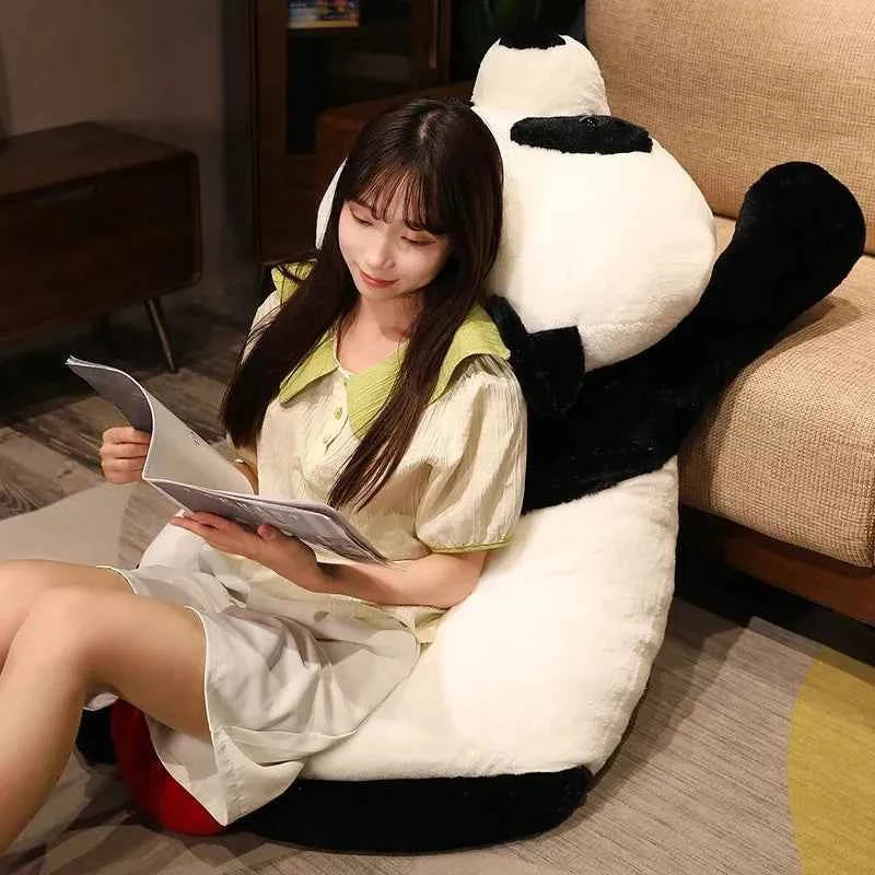 Kawaii Giant Panda Plush Doll - Soft Chubby Stuffed Animal Cuddle Pillow and Gift, 3 Sizes
