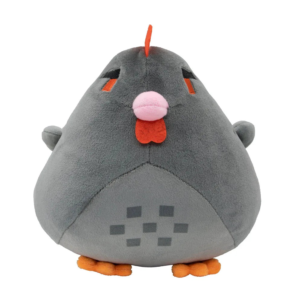 Multicolored Chicken Pillow Plush Soft Stuffed Animal Grey 20cm (7.9")