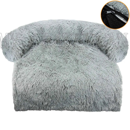 Washable blanket Sofa cover Large dog bed Sofa plush dog pet House sofa cushion plush warm kennel pet cat puppy cushion. Winter