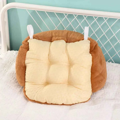 Comfortable Hello Kitty Seat Cushion - Plush Office Chair Pad with Back Support (17.7 in)