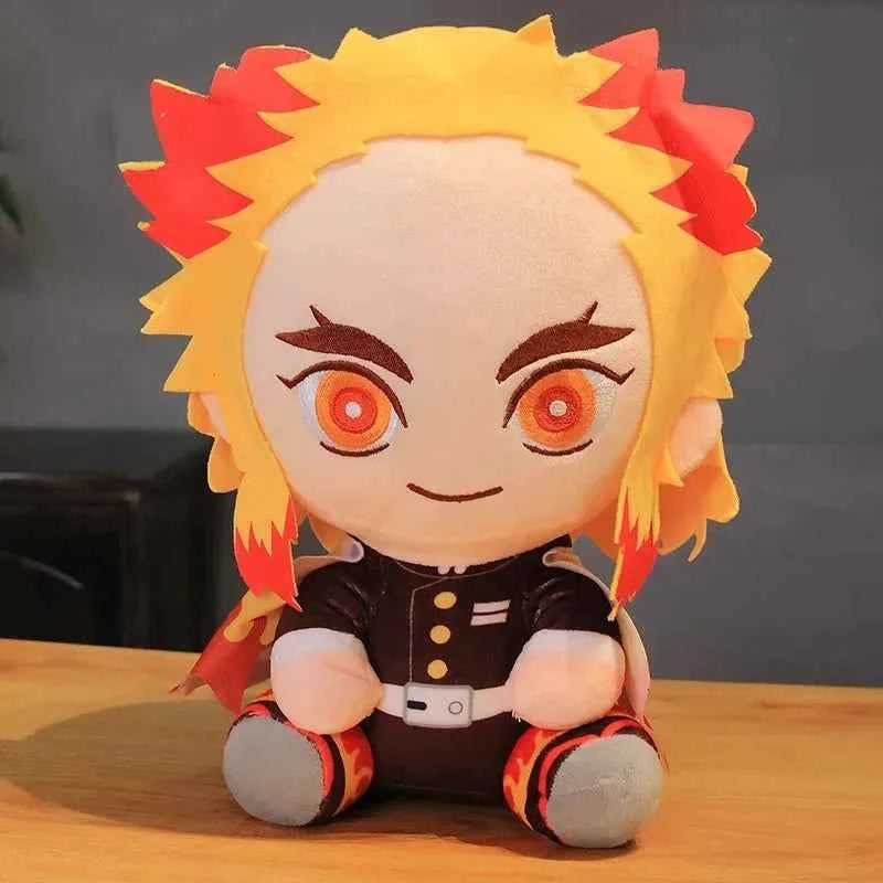 Demon Slayer Plush Stuffed Toys Tsugikuni Yoriichi Tsugikuni Michikatsu Akaza Anime Cartoon Figure Doll Children's Birthday Gift