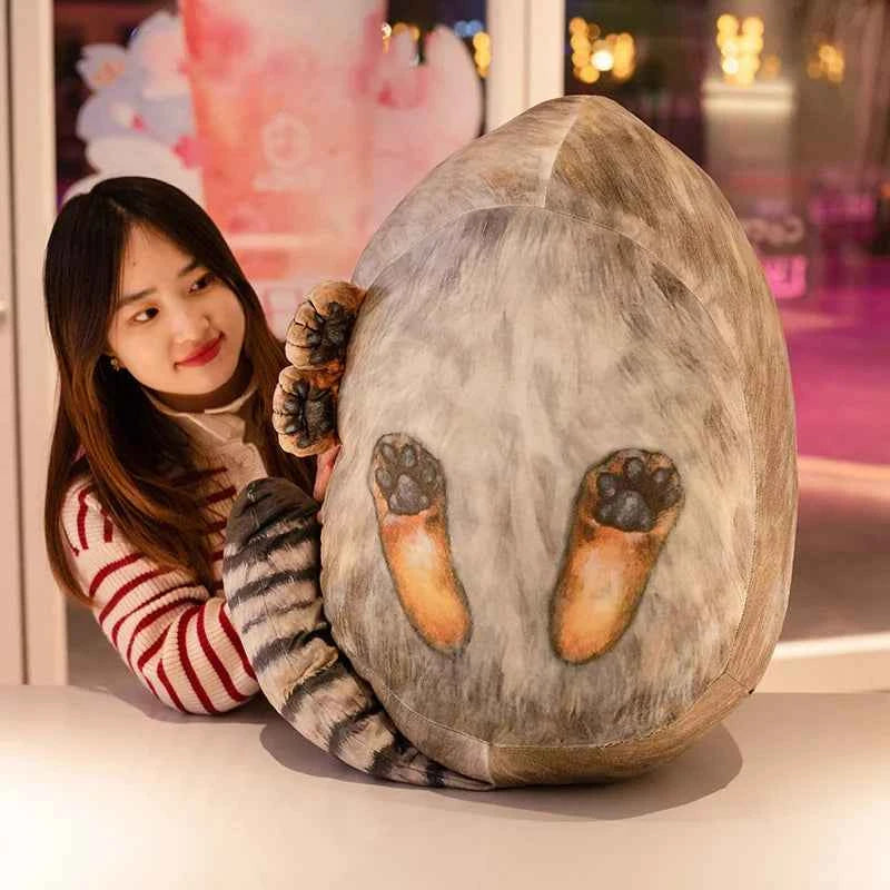 Pallas's Cat Plush Toy – Realistic Manul Cat Stuffed Animal Pillow
