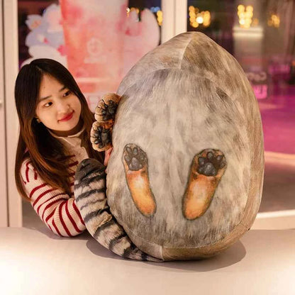 Pallas's Cat Plush Toy – Realistic Manul Cat Stuffed Animal Pillow
