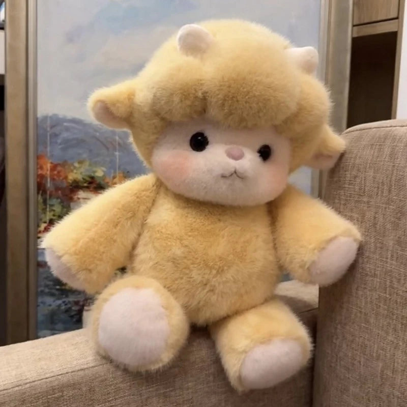 Kawaii Farm Animal Plush Toy – Highland Cow Pig & Sheep Plush 5