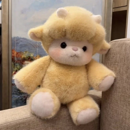 Kawaii Farm Animal Plush Toy – Highland Cow Pig & Sheep Plush 5