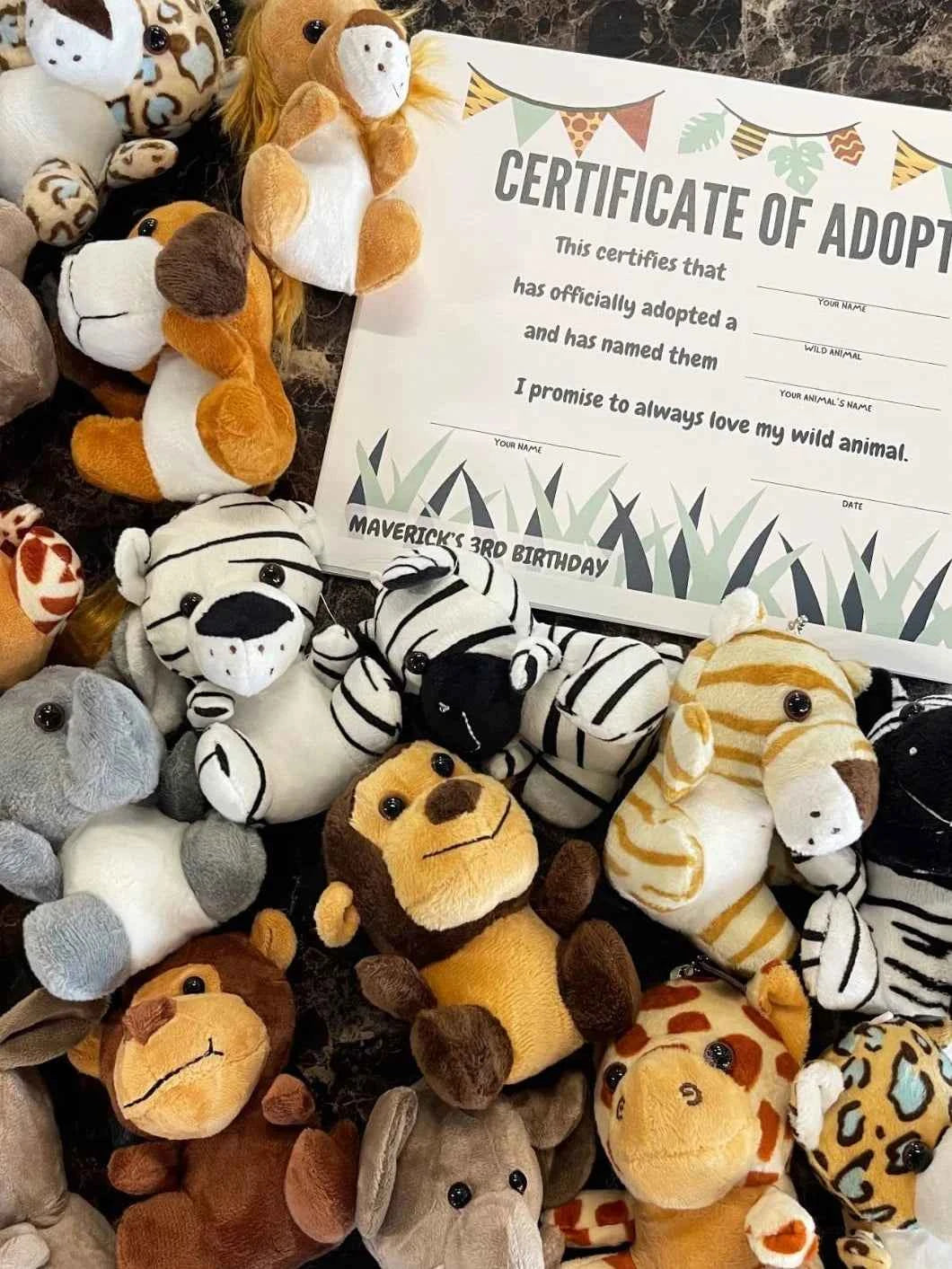 12-36 PCS Small Safari Stuffed Animals Bulk 12cm Jungle Animal Mini Plush Toys for Party Favors Birthday Baby Shower Gift Bags