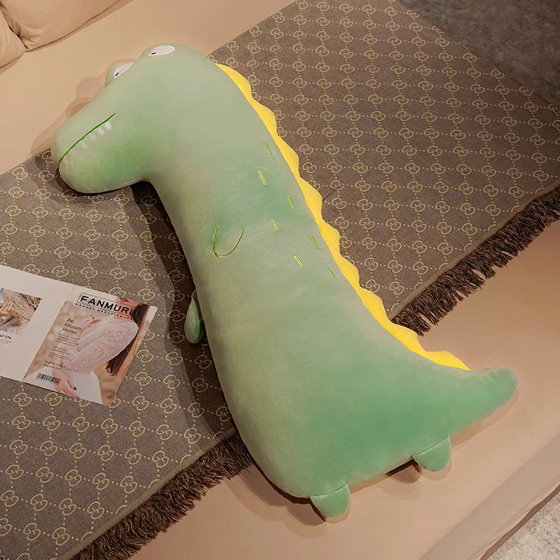 Giant Long Animal Plush Pillow – Fox, Dinosaur & Crocodile Body Pillow Crocodile