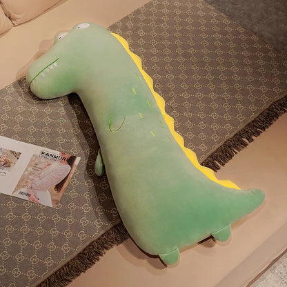 Giant Long Animal Plush Pillow – Fox, Dinosaur & Crocodile Body Pillow Crocodile