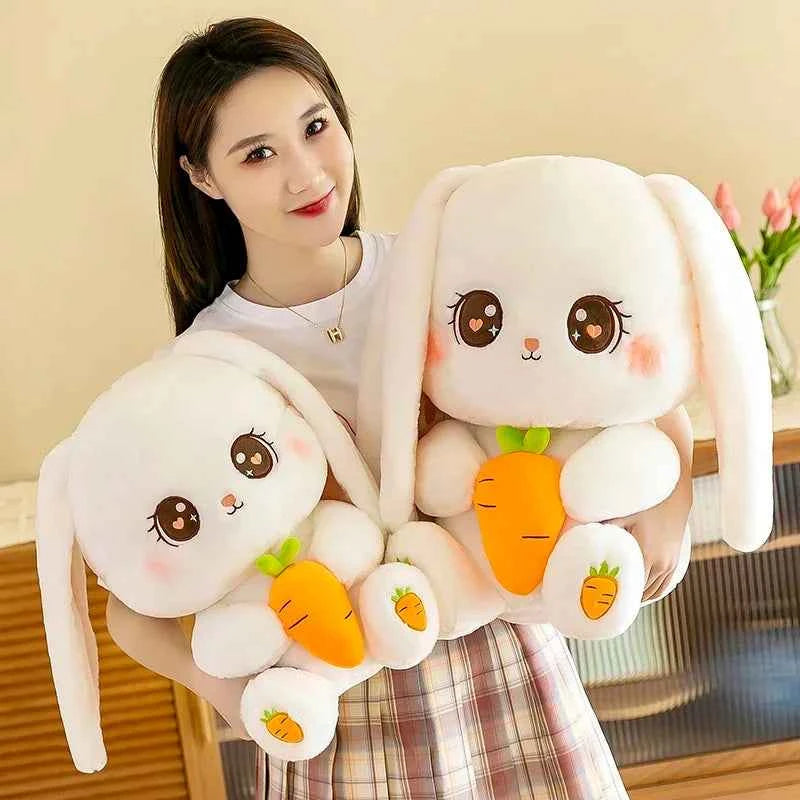 Radish Rabbit Doll Plush Toy Cute Doll Soft Stuffed Animal Sleeping Pillow Cushion Christmas Gifts for Kids and Girls