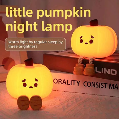 Kawaii Animal LED Night Light (3.9 in) - Dimmable Silicone Table Lamp Rechargeable