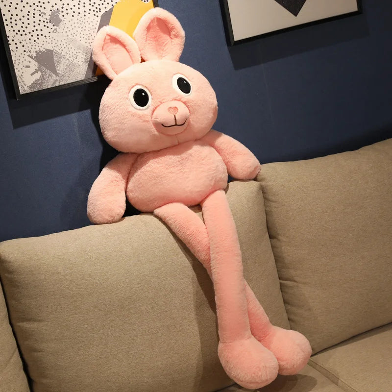 Long Ear Rabbit Plush Toy – Adjustable Giant Bunny Pillow
