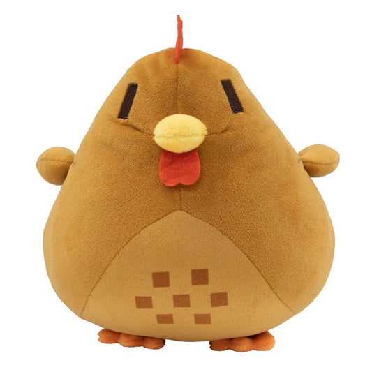 Multicolored Chicken Pillow Plush Soft Stuffed Animal Brown 20cm (7.9")