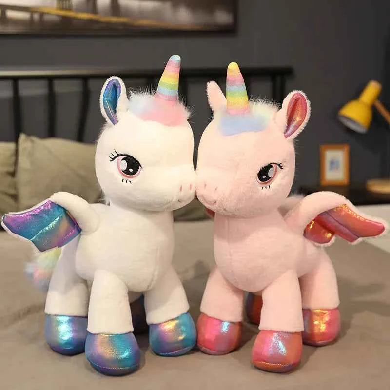 Rainbow Pegasus Unicorn Plush Toy – Magical Winged Pony Stuffed Animal