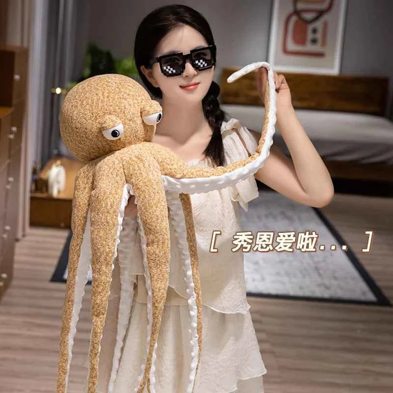 Giant Long Legs Octopus Plush Pillow – Soft Marine Stuffed Animal