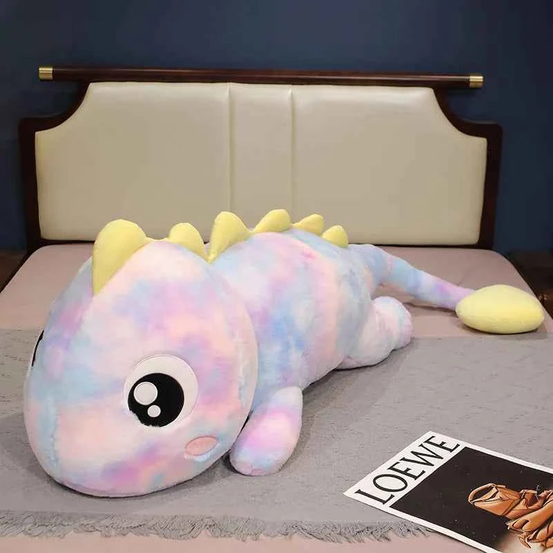 Giant Dinosaur Plush Toy – Super Soft Stuffed Animal Pillow Cute Dino Gift for Kids Purple