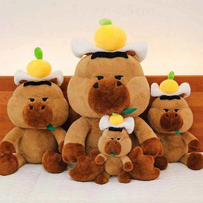 Cute Capybara Plush Toy – Soft Stuffed Animal Pillow Brown