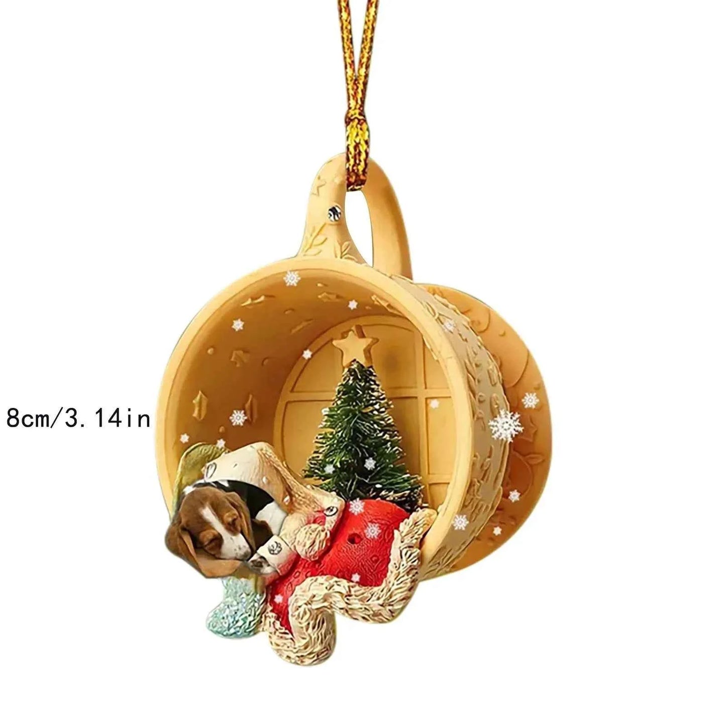 Cute Animal Christmas Tree Pendant (3.1 in) - Festival Party Ornament & Xmas Gift