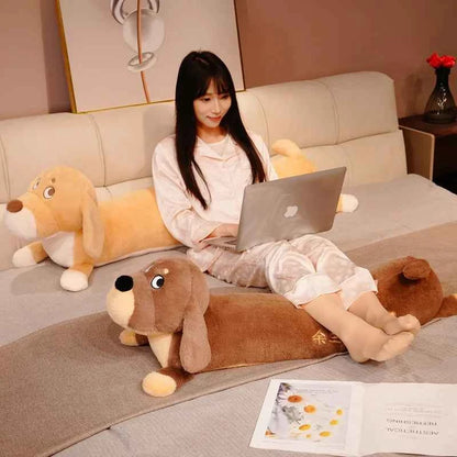 Dachshund Long Plush Toy – Soft Stuffed Dog Body Pillow Sleeping Cushion (80cm)