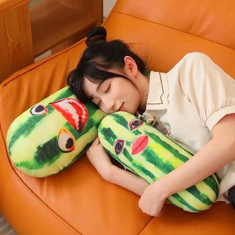 Funny Cucumber Plush Pillow – Long Vegetable Body Cushion