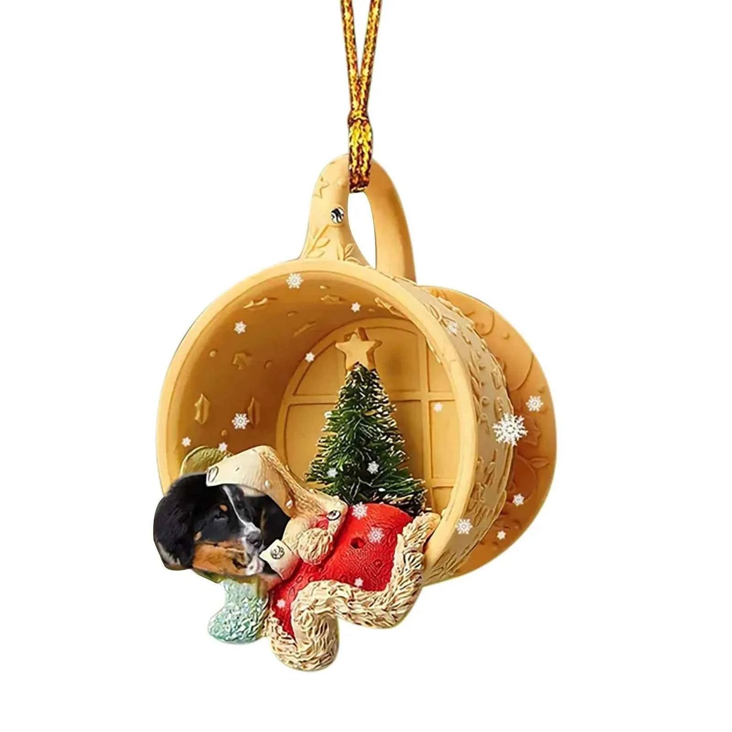 Cute Animal Christmas Tree Pendant (3.1 in) - Festival Party Ornament & Xmas Gift