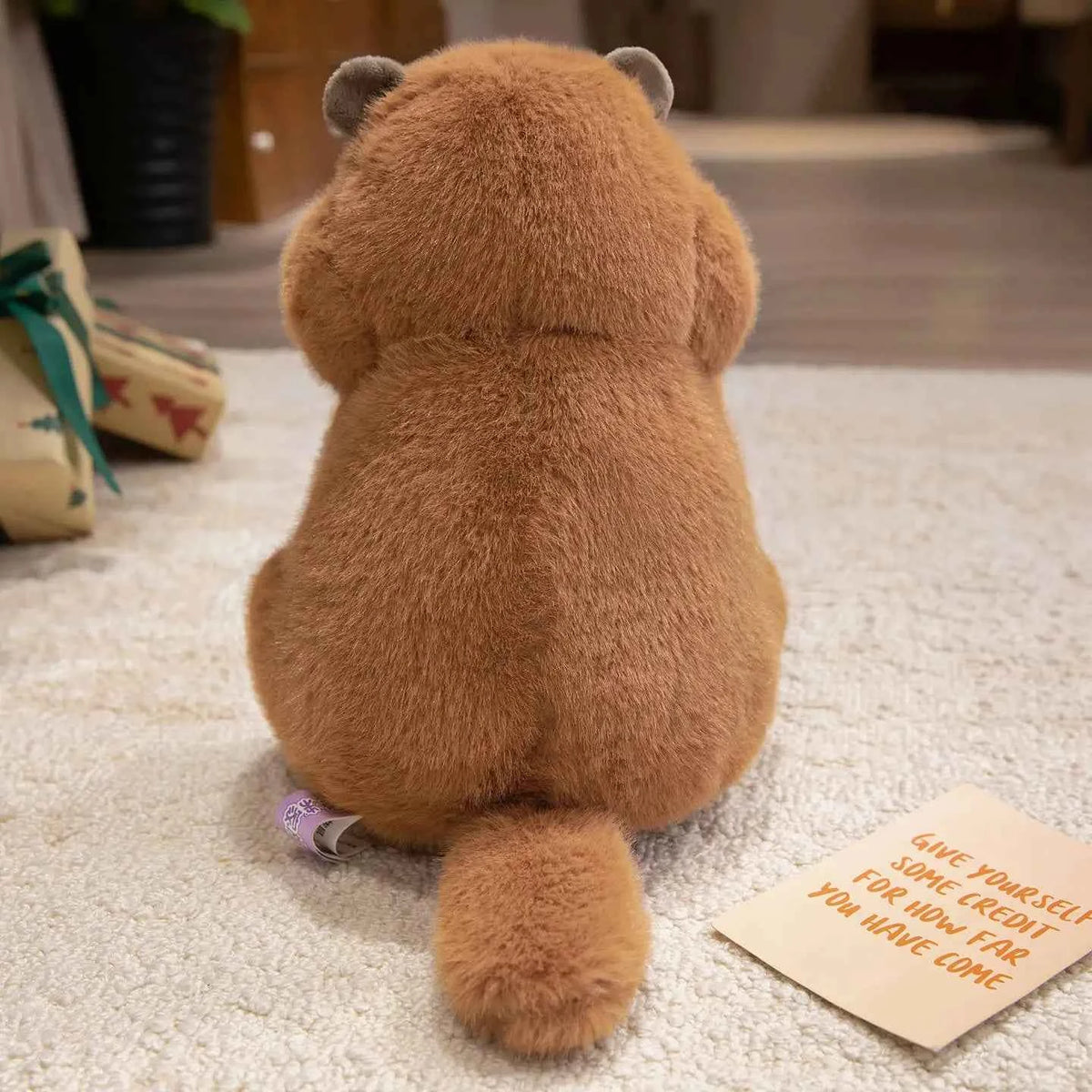 Cute Simulation Marmot Plush Doll - Fluffy Sitting Groundhog Stuffed Animal Toy Gift, 3 Sizes