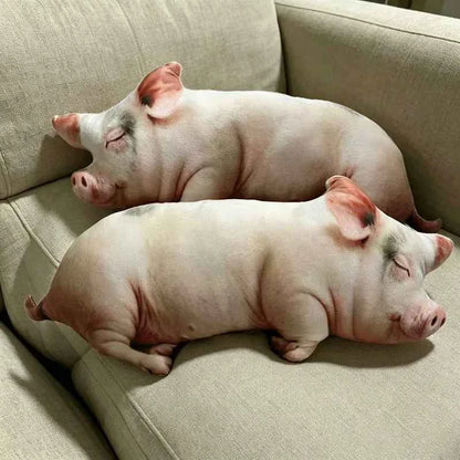 Kawaii Realistic 3D Printed Pig Plush Toy – Funny Soft Stuffed Piggy Doll Birthday Gift (40–80cm)