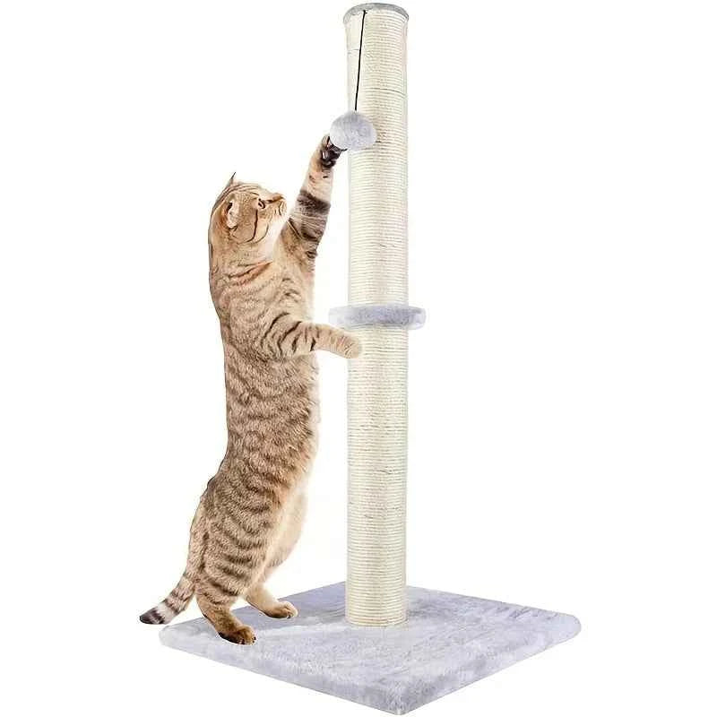 Two Section Vertical Sisal Material Safe Cat Climbing Frame
