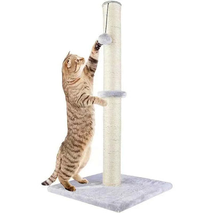 Two Section Vertical Sisal Material Safe Cat Climbing Frame