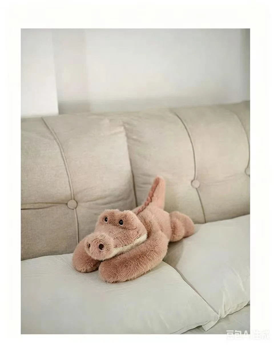 30/65CM Long Arm Weighted Series Panda Koala Dinosaur Tree Lazy Bear Plush Doll Cute Cartoon Animal Lying Doll Party Gift crocodile