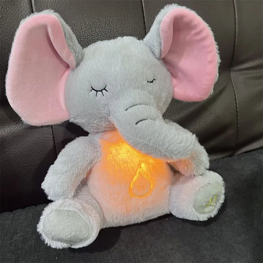 Breathing Teddy Bear Plush Toy – Music & Light Interactive Companion