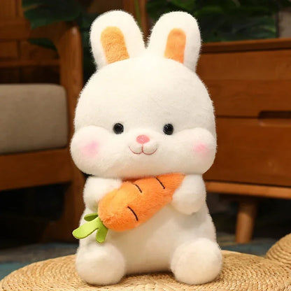 Carrot Rabbit Plush Toy – Cute Bunny Stuffed Pillow