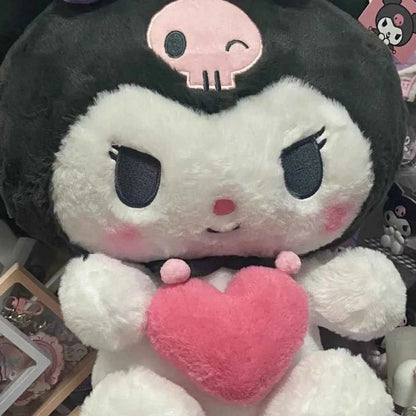 Sanrio Plushies Toys 30/45/60cm Kuromi Cinnamonroll Hearts Series Stuffed Plush Dolls Cute Soft Plushy Christmas Gifts For kids