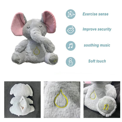 Breathing Teddy Bear Plush Toy – Music & Light Interactive Companion