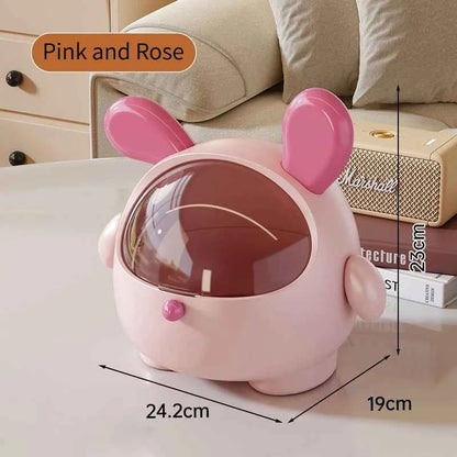 Cute Decorative Flip Lid Storage Box Multifunctional Keys Pink