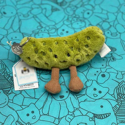 Marshmallow Plush Toy, Mini Cherry Charm, Jellyfish Plush Toy, Watermelon, Sunflower, JC Sour Pickle Bag Charm
