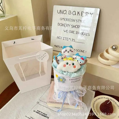 Kawaii Chiikawa Plush Doll Bouquet - Usagi/Hachiware Anime Gift