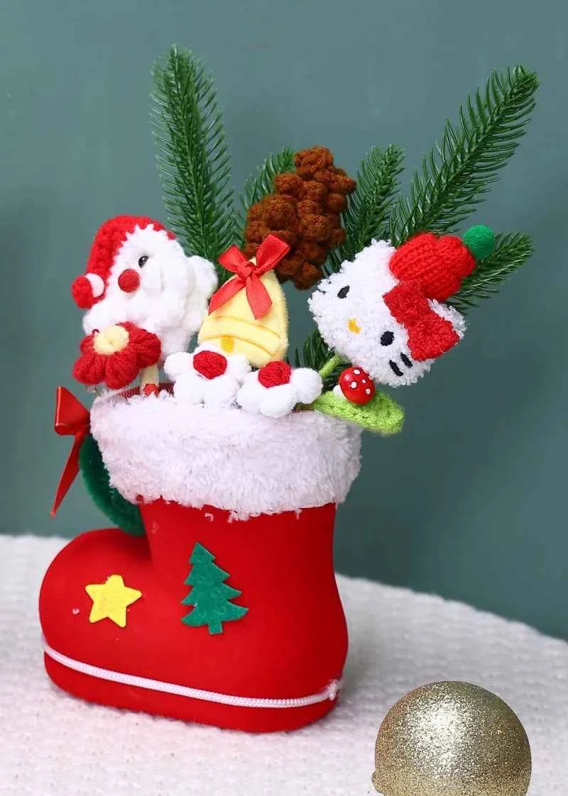 Sanrio Plush Bouquet (9.8 in) - My Melody/Kuromi/Cinnamoroll/KT Cat Christmas Gift