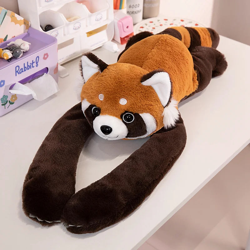Long Arm Weighted Plush Animal Pillow – Soft Fluffy Stuffed Cushion