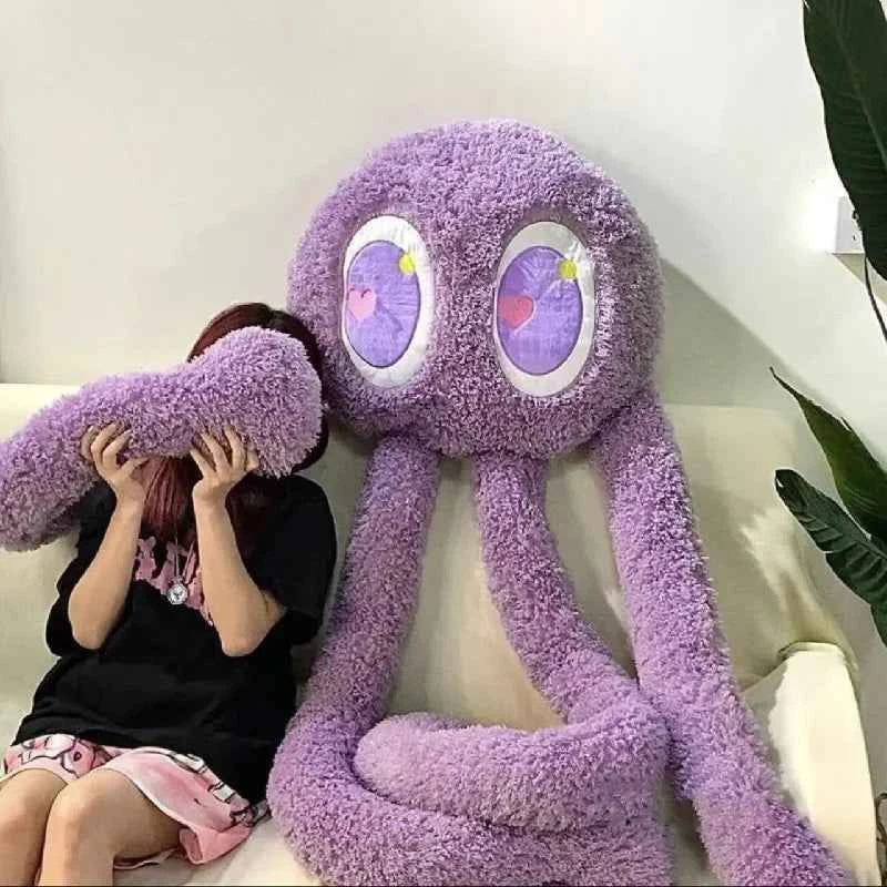 Giant Long Legs Octopus Plush Toy (35.4/74.8 in) - Soft Stuffed Squid Pillow Gift
