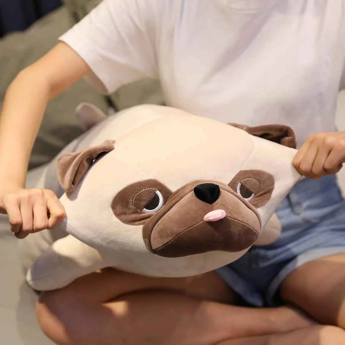 Cute Pug Dog Plush Toy – Kawaii Pug Stuffed Animal Pillow