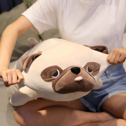 Cute Pug Dog Plush Toy – Kawaii Pug Stuffed Animal Pillow