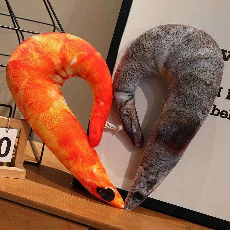 Kawaii Lobster & Crayfish Plush Toy – Lifelike Stuffed Shrimp Pillow Doll (4 Colors, 40–60cm)