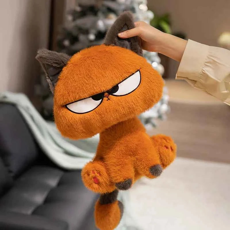 25cm Orange Cat Plush Toy Soft Stuffed Kitten Doll Creative Home Decor & Gift for Boys & Girls Birthday Xmas Cute Animal